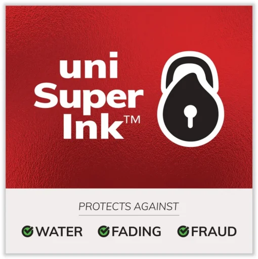 uni-ball 207 Impact Bold 1 mm Retractable Gel Pen - Black Ink/Black Barrel