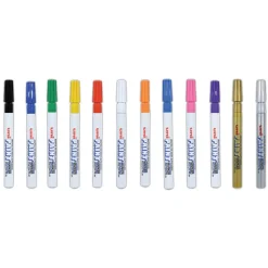 uni-ball Fine Bullet Tip Permanent Marker - Assorted Colors (12/Set)