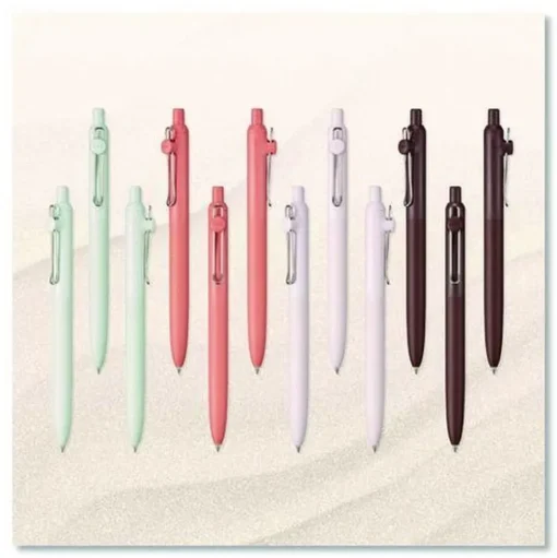 uni-ball Medium 0.7 mm Zento Retractable Gel Pen - Black Ink, Assorted Barrel Colors (1-Dozen)