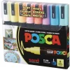 uni-ball Medium Bullet Tip 1.8 mm/2.5 mm Water-Based Paint Markers - Assorted Colors (8/Set)