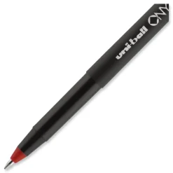 uni-ball ONYX Fine 0.7 mm Roller Ball Pen - Black/Red Barrel (1-Dozen)