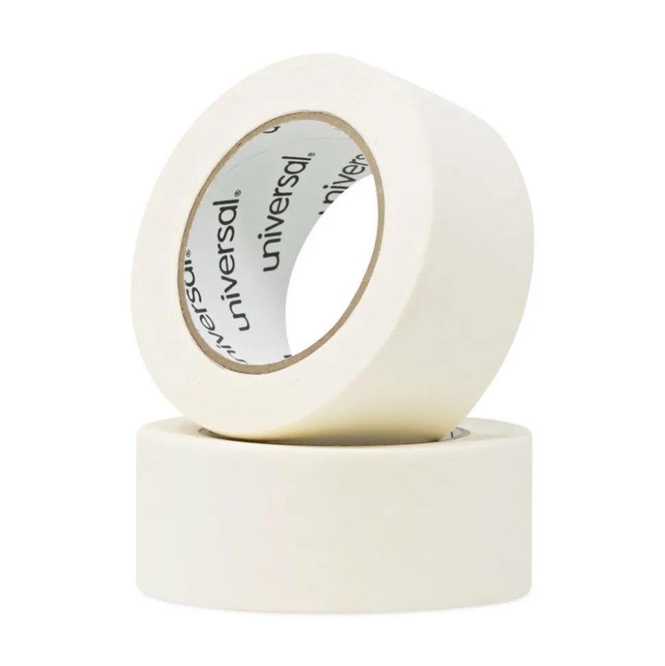 Universal 3 in. Core 48 mm x 54.8 in. General Purpose Masking Tape - Beige (24/Carton)
