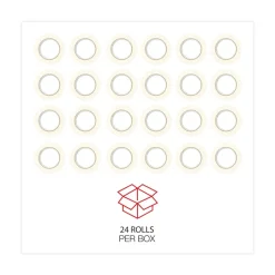 Universal 3 in. Core 48 mm x 54.8 in. General Purpose Masking Tape - Beige (24/Carton)