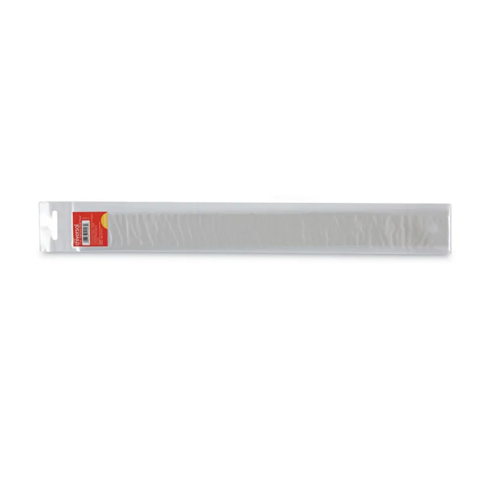 Universal 12 in. Long Standard/Metric Stainless Steel Ruler with Cork Back and Hanging Hole