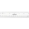 Universal 6 in. Long Standard/Metric Plastic Ruler - Clear (2/Pack)