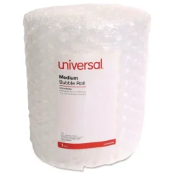 Universal 12 in. x 30 ft. 0.31 in. Thick Bubble Packaging Perforated Every 12 in. - Clear (12/Carton)