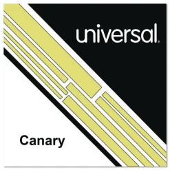 Universal 8.5 in. x 11 in. 20 lbs. Bond Weight Deluxe Colored Paper - Canary (10 Reams/Carton)