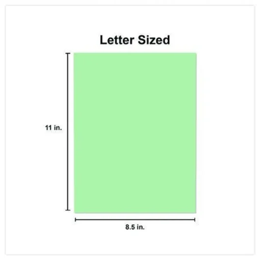Universal 8.5 in. x 11 in. 20 lbs. Bond Weight Deluxe Colored Paper - Green (10 Reams/Carton)