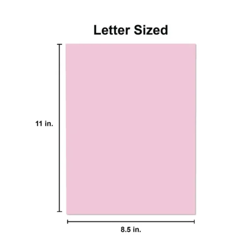 Universal 8.5 in. x 11 in. 20 lbs. Bond Weight Deluxe Colored Paper - Pink (10 Reams/Carton)
