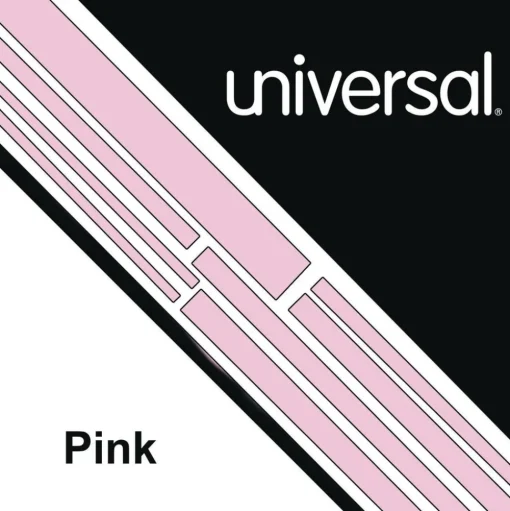 Universal 8.5 in. x 11 in. 20 lbs. Bond Weight Deluxe Colored Paper - Pink (10 Reams/Carton)