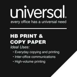 Universal 8.5 in. x 11 in. 20 lbs. Bond Weight High-Bright Multipurpose Paper - White (1-Pallet)