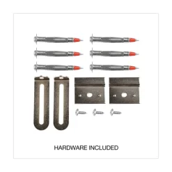 Universal 96 in. x 48 in. Deluxe Melamine Dry Erase Board - Melamine White Surface, Oak Fiberboard Frame