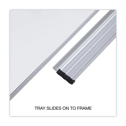 Universal 24 in. x 18 in. Melamine Cork/Dry Erase Board - Tan/White Surface, Aluminum/Plastic Frame
