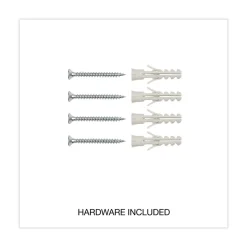 Universal 36 in. x 24 in. Melamine Dry Erase Board with Anodized Aluminum Frame - White Surface