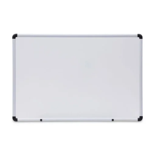 Universal 36 in. x 24 in. Modern Melamine Dry Erase Board - White Surface, Aluminum Frame