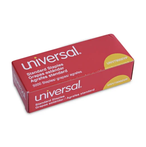 Universal 0.25 in. x 0.5 in. Standard Chisel Point Staples - Steel (25000/Pack)