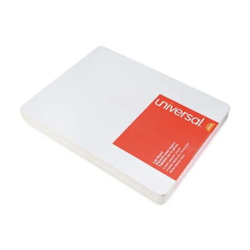 Universal 11.75 in. x 8.75 in. Unruled Lap/Learning Dry-Erase Board - White Surface (6/Pack)