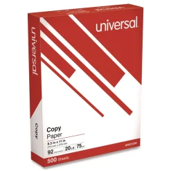 Universal 20 lbs. Bond Weight 8.5 in. x 11 in. 92 Copy Paper - Bright White (40/Pallet)