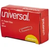 Universal No. 1 Smooth Paper Clips - Silver (12/Carton)