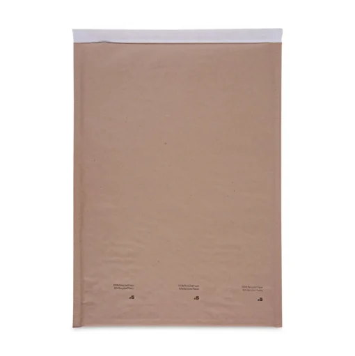Universal 80-Piece/Carton #5 Self-Seal 10.5 in. x 16 in. Cushioned Mailer with Bubble Lining Barrier and Self-Adhesive Closure - Natural Kraft
