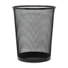 Universal UNV20008 18-Quart Steel Mesh Wastebasket - Black