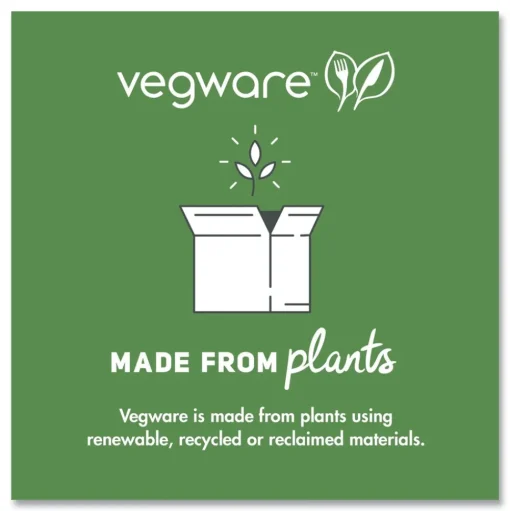 Vegware 6 in. Diameter Nourish Molded Compostable Fiber Plate Tableware - White (1000/Carton)