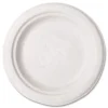 Vegware 6 in. Molded Fiber Compostable Tableware Plate - White (1000/Carton)