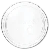 Vegware 2 oz. - 4 oz. Compostable Plastic Portion Pot Lids - Clear (2000/Carton)