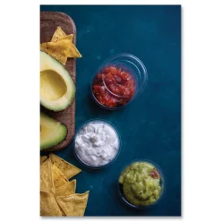 Vegware 2 oz. - 4 oz. Compostable Plastic Portion Pot Lids - Clear (2000/Carton)