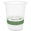 Vegware 7 oz. 76-Series Plastic Cold Cup - Clear/Green (1000/Carton)