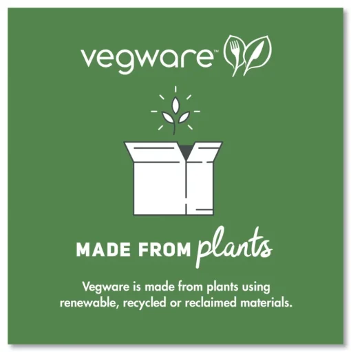 Vegware Compostable CPLA Cutlery Fork - White (1000/Carton)