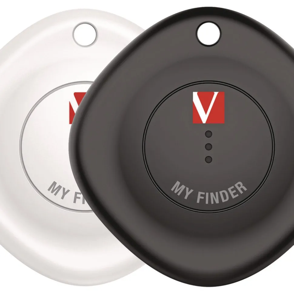 Verbatim My Finder Bluetooth Tracker for Apple iOS - Black/White (2/Pack)