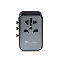 Verbatim UTA-08 3-USB-A/3-USB-C Universal Travel Adapter