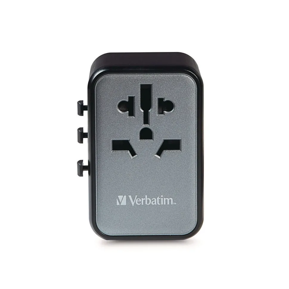 Verbatim UTA-08 3-USB-A/3-USB-C Universal Travel Adapter