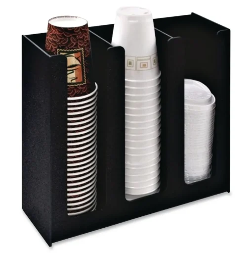 Vertiflex Commercial Grade Cup Holder for 8 oz to 32 oz Cups - Black