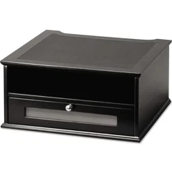 Victor 13 in. x 13 in. x 6.5 in. Midnight Black Collection Monitor Riser Supports 50 lbs. - Black