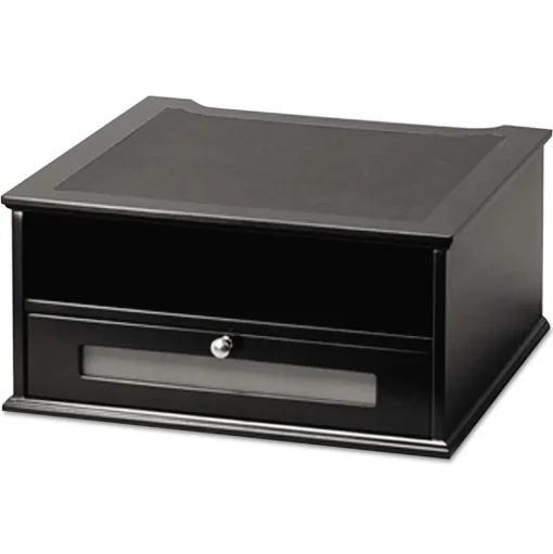Victor 13 in. x 13 in. x 6.5 in. Midnight Black Collection Monitor Riser Supports 50 lbs. - Black