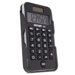 Victor 8-Digit LCD Antimicrobial Pocket Calculator
