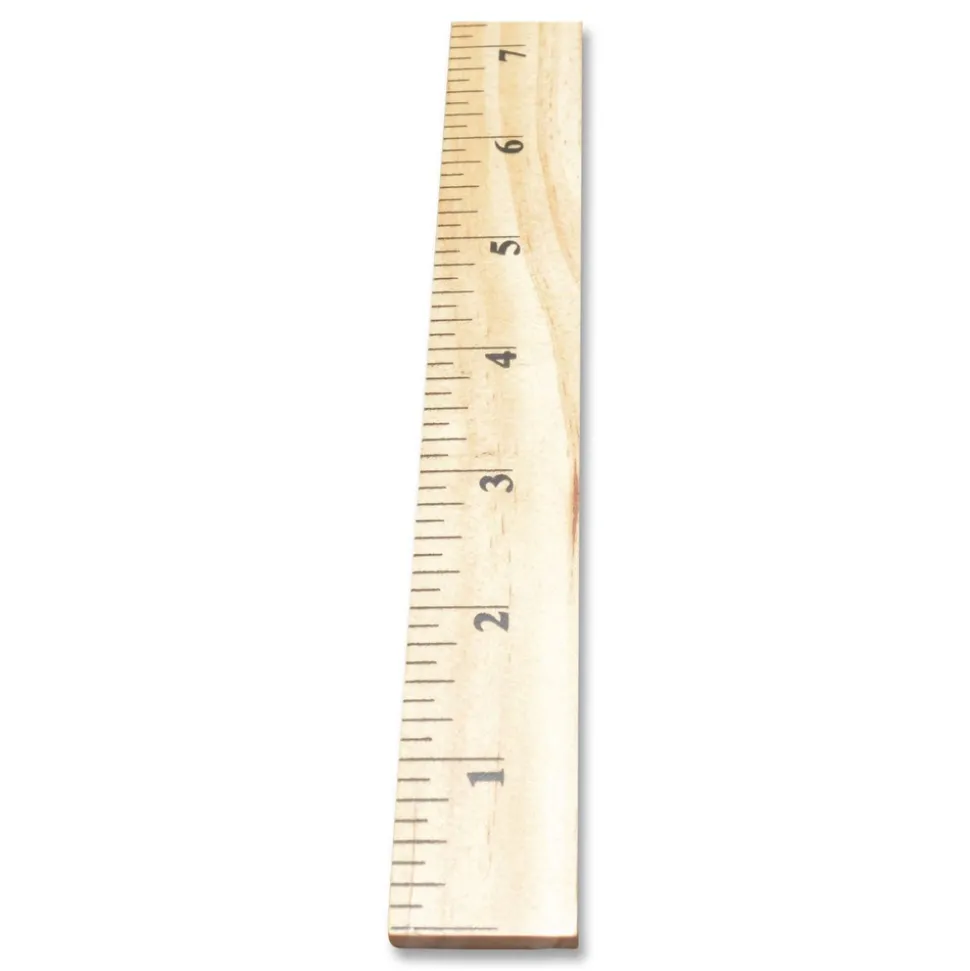 Westcott 39.5 in. Standard/Metric Wooden Meter Stick - Clear Lacquer Finish (12/Box)