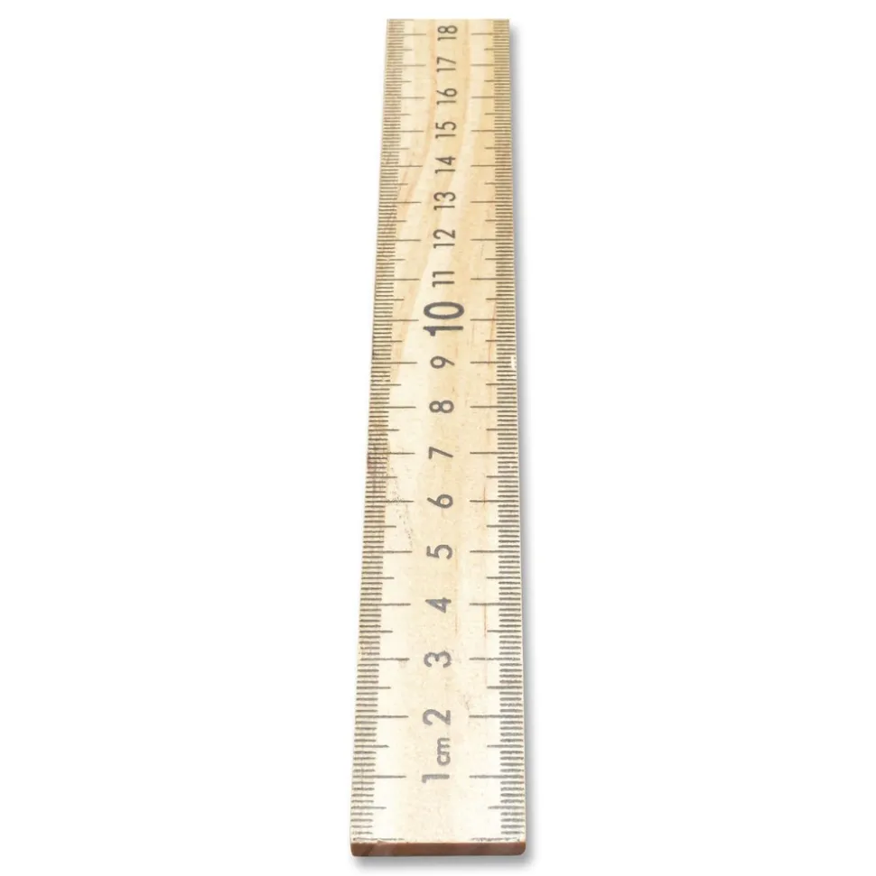Westcott 39.5 in. Standard/Metric Wooden Meter Stick - Clear Lacquer Finish (12/Box)