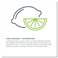 Wexford Labs 1-Ply 8 x 5.5 CleanCide Disinfecting Wipes - Fresh Scent/White (4/Carton)