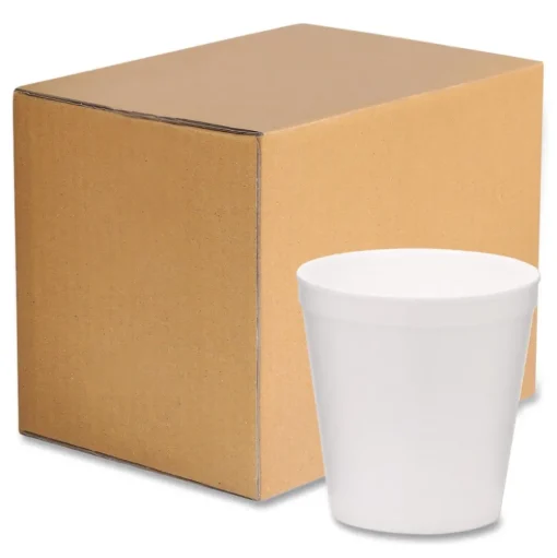 WinCup 16 oz Tall Style Foam Bowls - White (500/Carton)