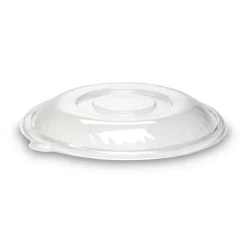 WNA 12 in. x 1.5 in. Caterline Pack n' Serve Plastic Dome Lids - Clear (25/Carton)