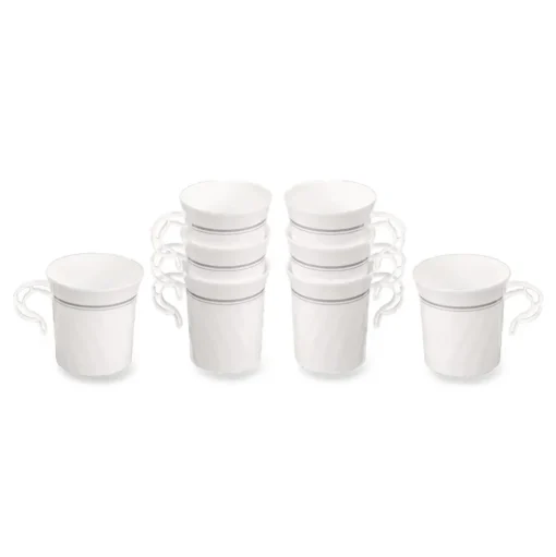 WNA 8 oz Classicware Plastic Coffee Mugs - White (192/Carton)