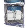 WNA WNA REF320FK Reflections Heavyweight Plastic Utensils Fork - Silver (320/Carton)