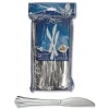 WNA WNA REF320KN Reflections Heavyweight Plastic Utensils Knife - Silver (320/Carton)