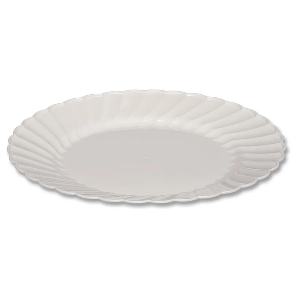 WNA WNA RSCW91512W 9 in. Diameter Plates Classicware Plastic Dinnerware - White (180/Carton)