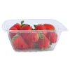 World Centric 6.1 in. x 7.6 in. x 2.8 in. 32 oz. PLA Rectangular Plastic Deli Containers - Clear (600/Carton)