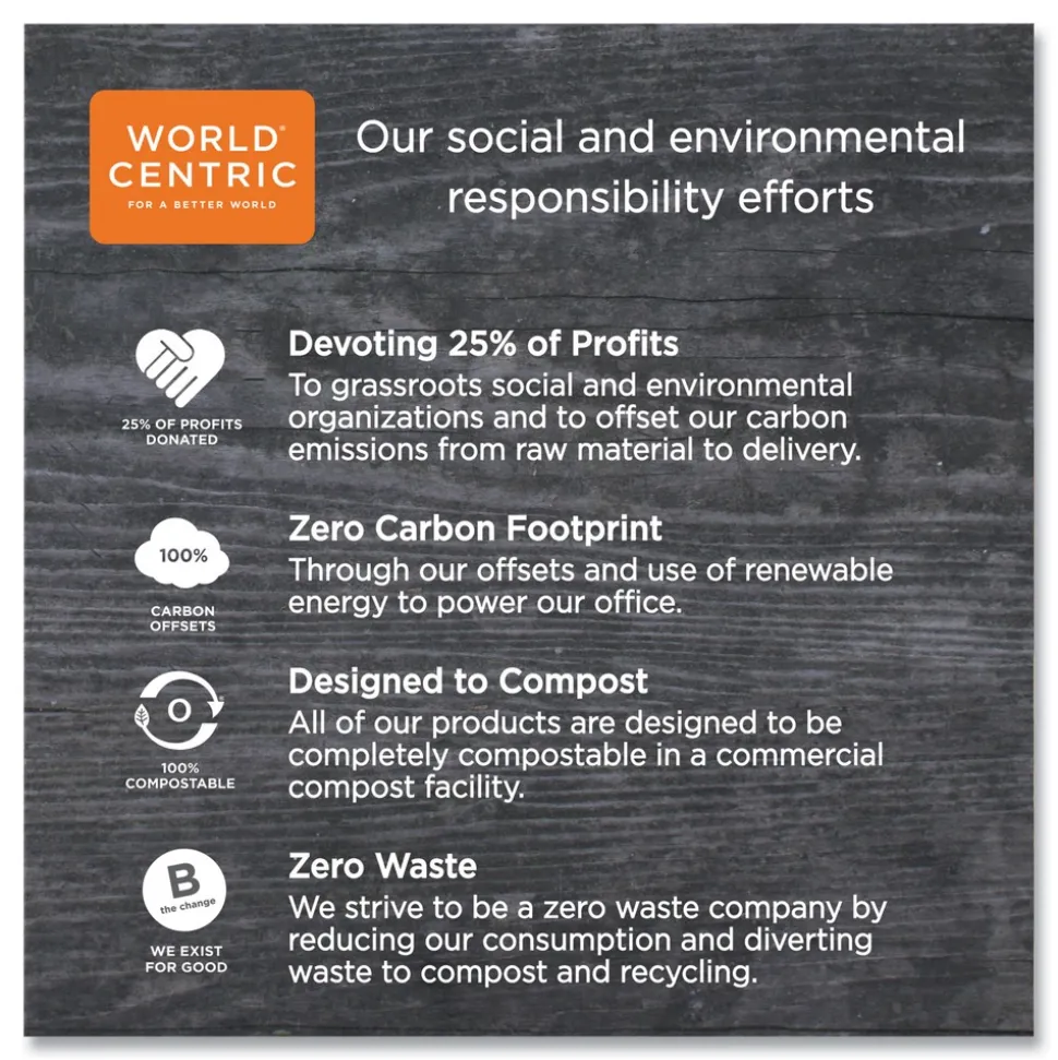 World Centric 6.5 in. x 7.5 in. x 0.3 in. PLA Rectangular Plastic Deli Container Lids - Clear (600/Carton)