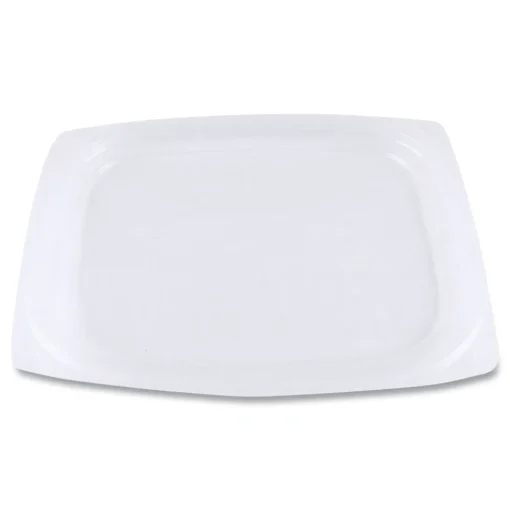 World Centric 4.8 in. x 5.9 in. x 0.3 in. PLA Rectangular Plastic Deli Container Lids - Clear (900/Carton)